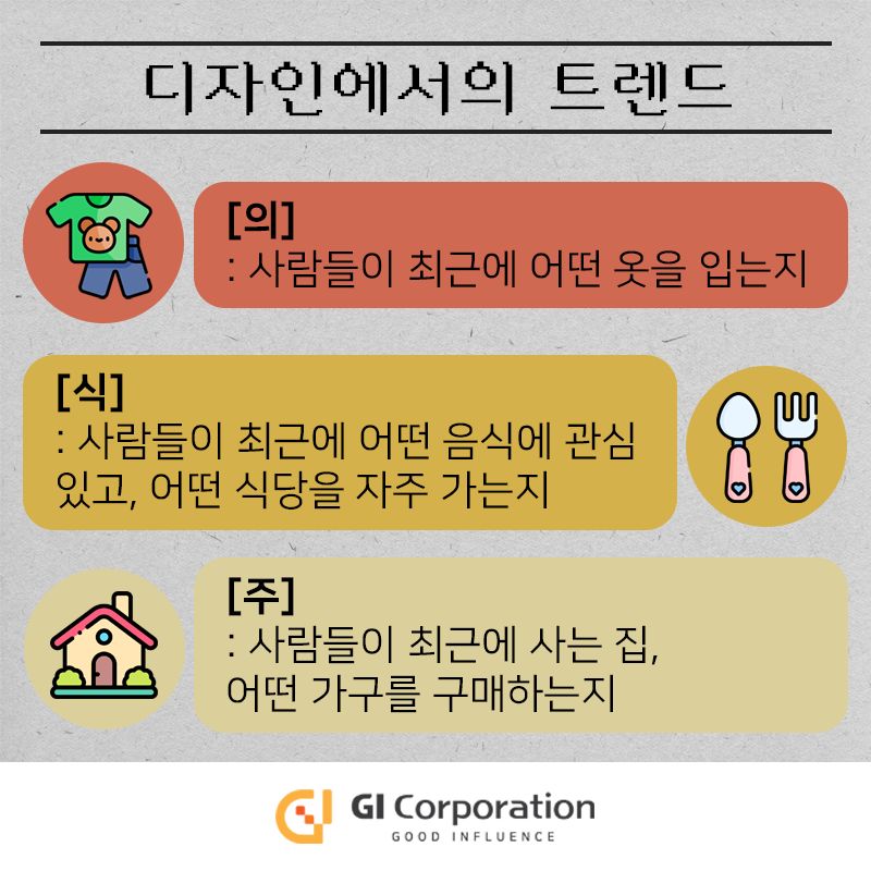 디자인에서의 트렌드